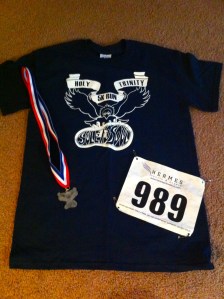 Fun shirt and medal