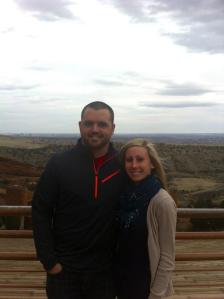 Denver is hidden behind Darren's shoulder, you almost miss it