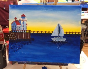 Painting and wine create beautiful things! 112/365